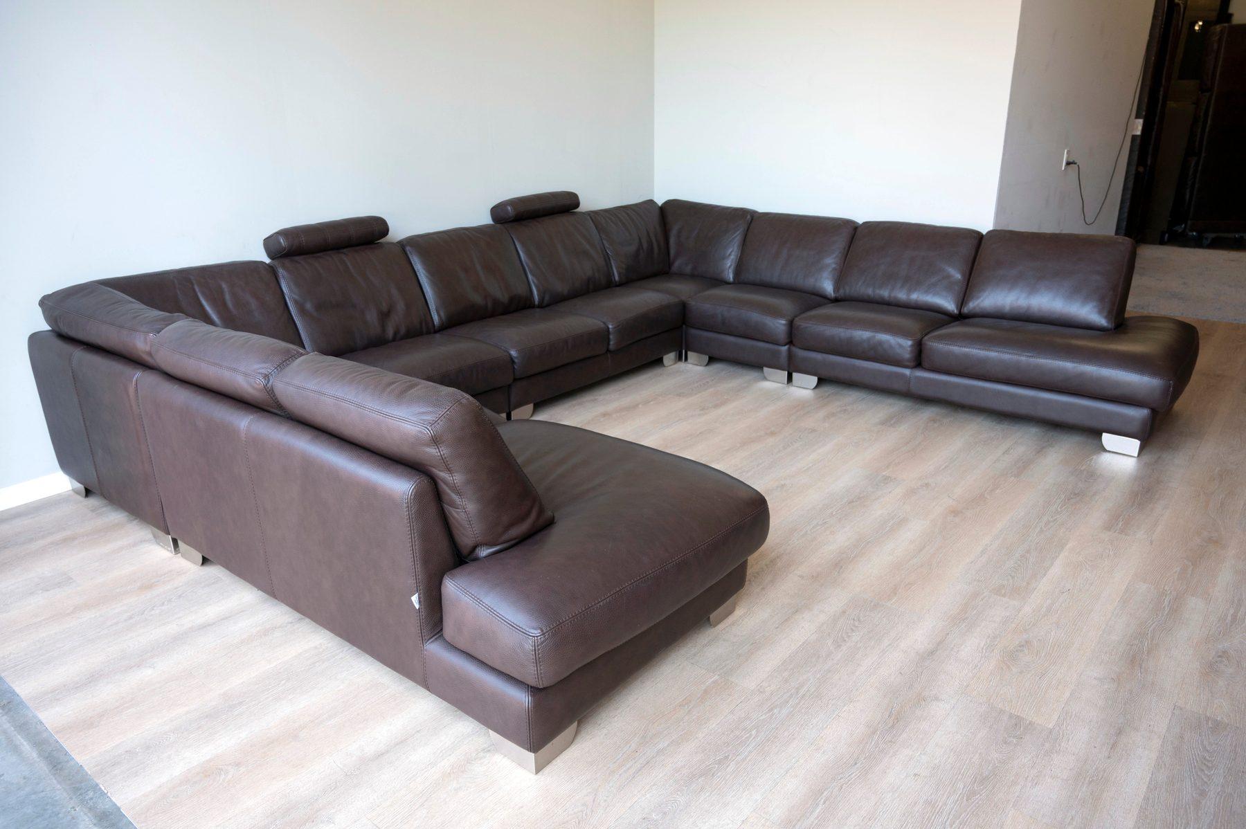 Gamma Arredamenti U-Shaped Leather Sectional Sofa — available in Hobart, WA — listed at $6,500 — primary photo — renw restored furniture
